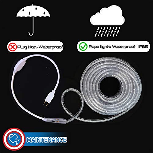 Russell Decor LED Rope Lights 50ft Blue T726229