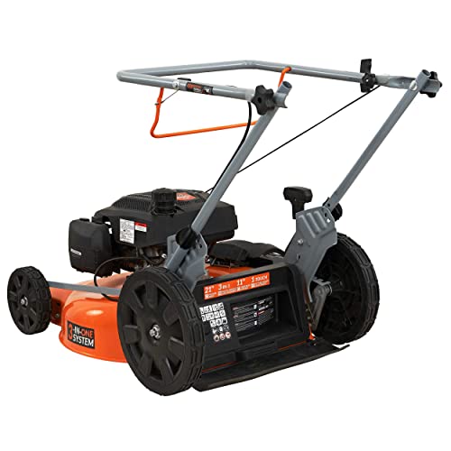 YARDMAX 21 in. 170cc 3-in-1 Gas Push Lawn Mower with High Rear Wheels Z1931