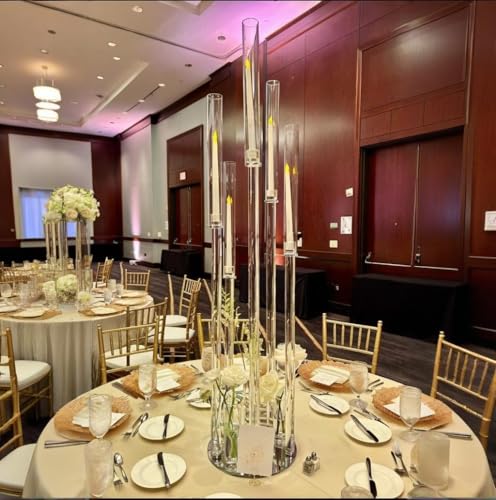 Black Candelabra Centerpieces for Wedding Table Decor 35in E5601