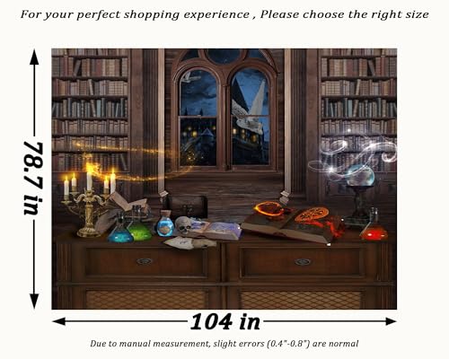 QGHOT Medieval Bookshelf Tapestry Vintage Library Wall Hanging P36533