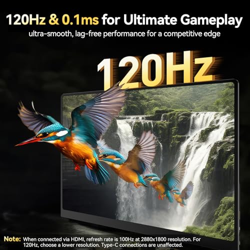 UPERFECT 2K 120Hz 16" Portable Gaming Monitor with VESA & Cover V90725