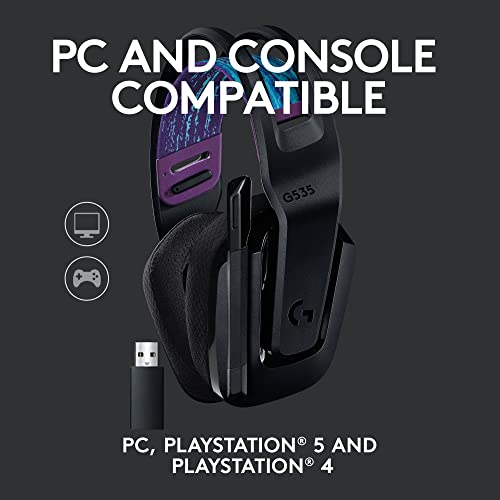 Logitech G535 Lightspeed Wireless Gaming Headset - Black D851