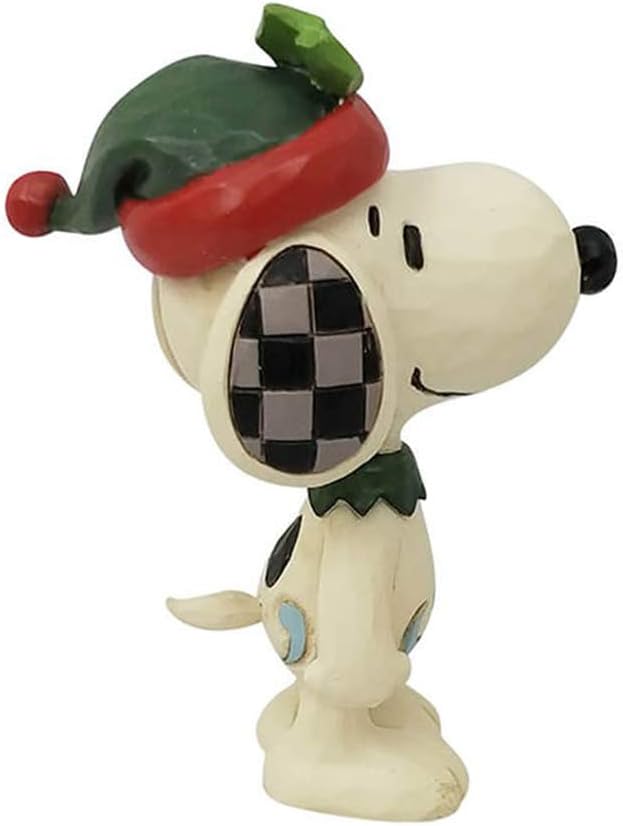 Enesco Jim Shore Peanuts Snoopy Elf Miniature Figurine I5491