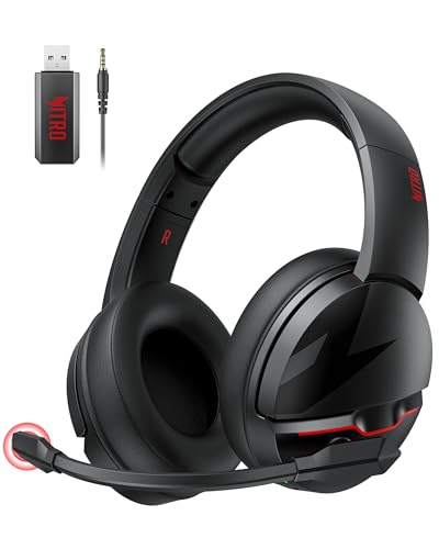 acer Wireless Gaming Headset for PS5, PC, Switch, Bluetooth 5.3, Noise Canceling Mic, Black X39806