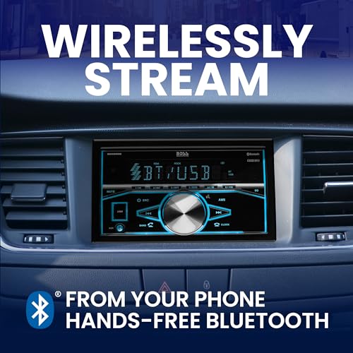 BOSS Audio Systems 820BRGB Double Din Car Stereo with Bluetooth M531780