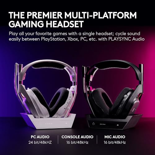 Logitech G Astro A50 Wireless Gaming Headset + Base Station for PS5, Xbox, PC V69935