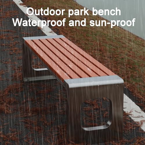 Metal Garden Bench for Patio Outdoor Weatherproof Z334