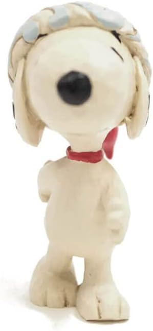 Enesco Peanuts Jim Shore Snoopy Christmas Cap Miniature Figurine, 3 Inch M28270