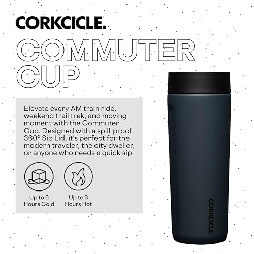 Corkcicle Commuter Cup Travel Mug Insulated Coffee Mug with Lid 17 oz Dragonfly J36810