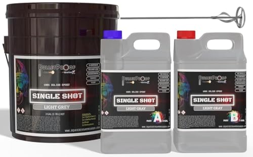 BP Resins Single Shot 100% Solids Epoxy Resin Kit 3 Gallon Light Gray H8151