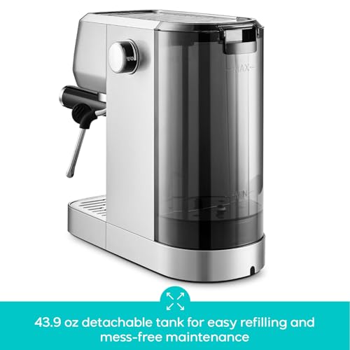 CASABREWS 3700 Essential Espresso Machine 20 Bar, Stainless Steel, Silver D8468