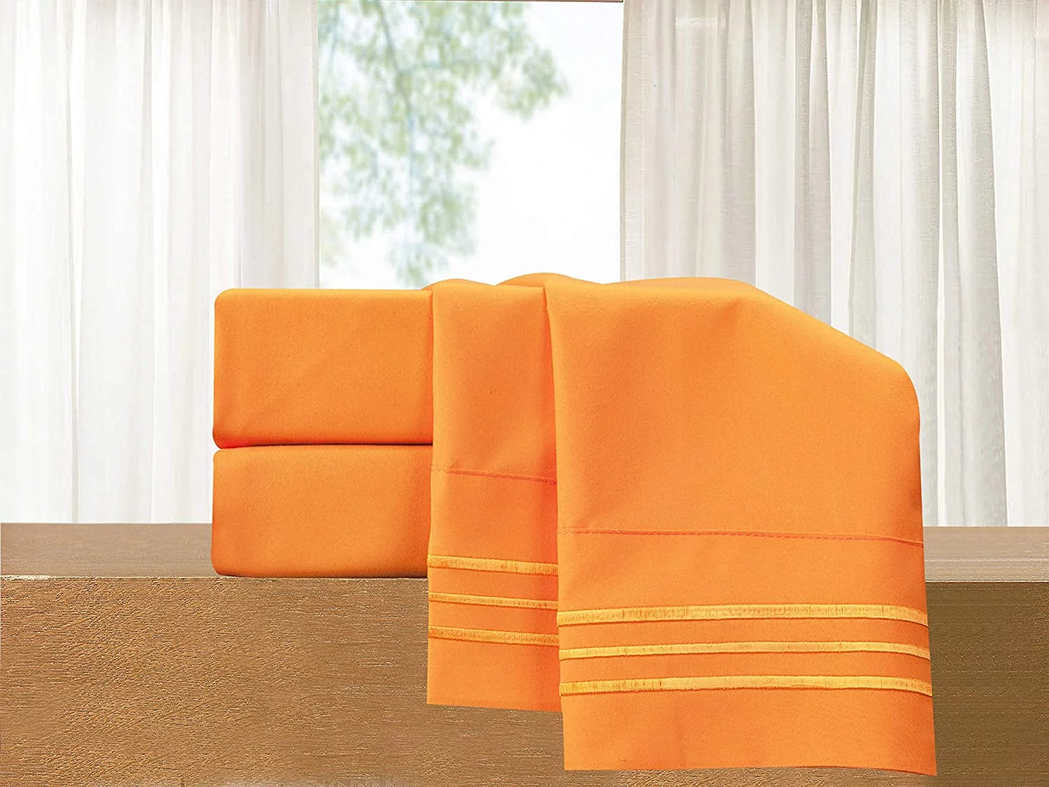 Super Soft 1500 Series Sheet Set, Full, Elite Orange D65008