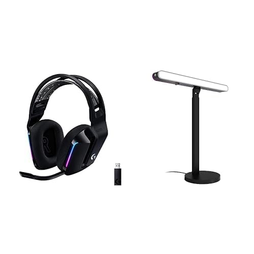 Logitech G733 Lightspeed Wireless Gaming Headset – Black, PC, PS5, PS4, Switch F9206