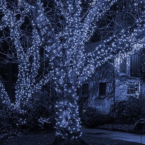 TW SHINE Halloween Lights 328FT Outdoor String Lights with Remote, Purple & Orange F53527