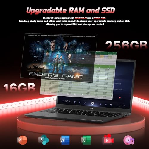 15.6" FHD IPS Laptop, 8GB RAM 128GB SSD, 13th Gen Intel N150 P450
