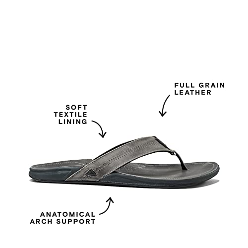 REEF J-Bay III Men's Full Grain Leather Flip Flop Q2986