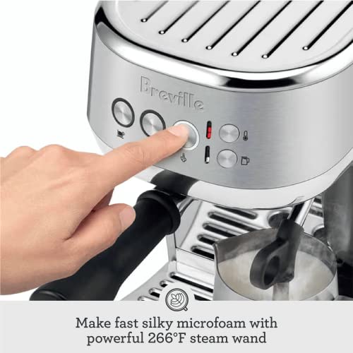 Breville Bambino Plus Espresso Machine BES500BSS, Brushed Stainless Steel D96702