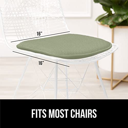 GORILLA GRIP Slip Resistant Chair Cushions, Memory Foam, Set of 2, Beige W525