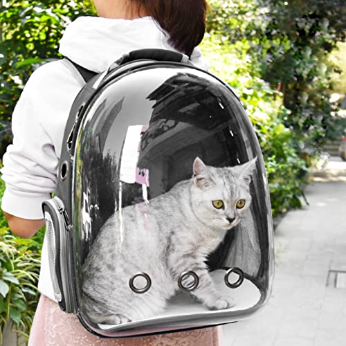 Expandable Cat Carrier Backpack for Small Dogs, Airline Approved, Black C8026