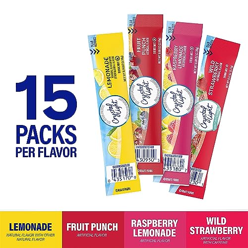 BLUE RIBBON Crystal Light Powdered Drink Mix Variety Pack, 60 Count H5091