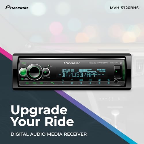 Pioneer MVH-S322BT Bluetooth Car Stereo with USB/AUX Inputs O800203