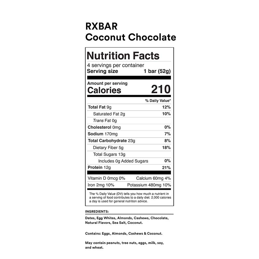 RXBAR Protein Bar Variety Pack, 3 Flavors, 1.83 Oz (Pack of 24) B1238