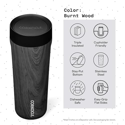 Corkcicle Commuter Cup Travel Mug Insulated Coffee Mug with Lid 17 oz Dragonfly J36810