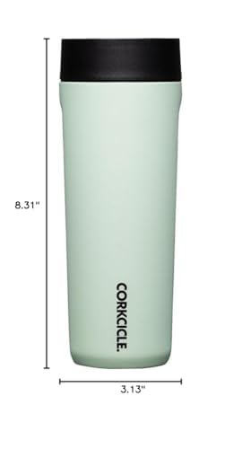 Corkcicle Commuter Cup Travel Mug Insulated Coffee Mug with Lid 17 oz Dragonfly J36810