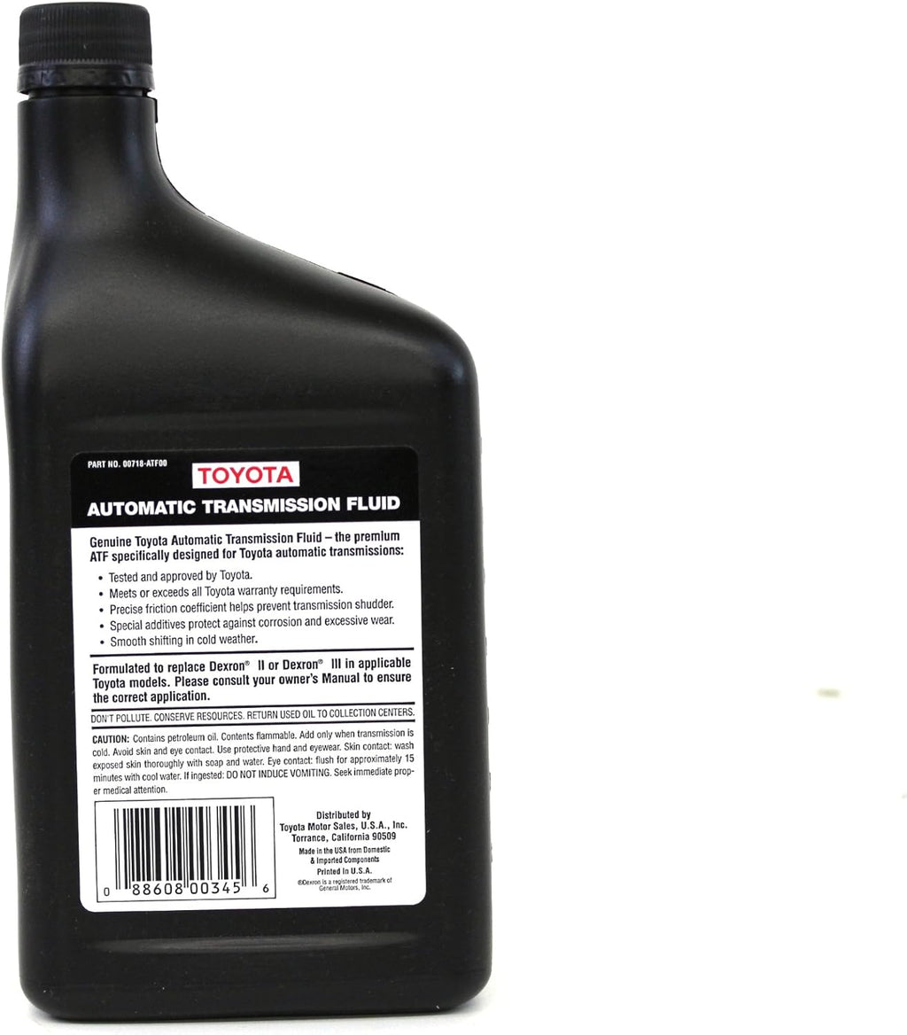 Toyota Genuine Fluid 00718ATF00 Dexron III Transmission Fluid 1 Quart H8106