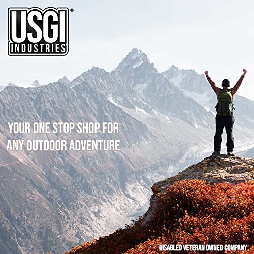USGI Industries Camp-Shield Adventure Blanket Water Resistant Lightweight with Compression Sack Arctic Blue R751440