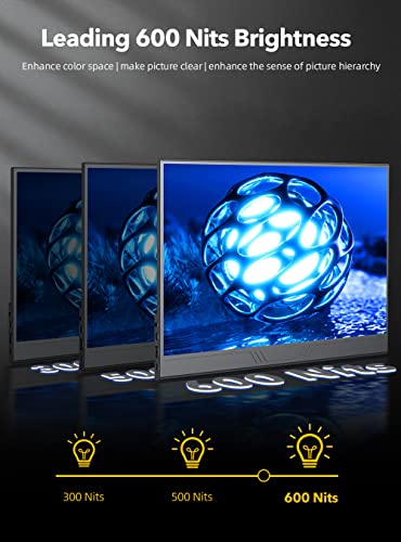 UPERFECT 2K 120Hz 16" Portable Gaming Monitor with VESA & Cover V90725
