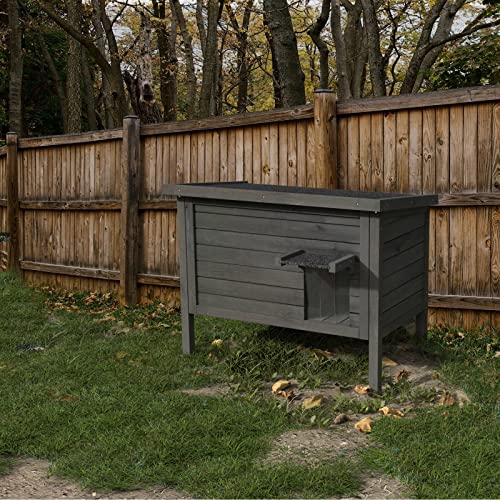 GDLF Outdoor Feral Cat House Heated Cat Shelter with All-Round Insulation Q5137