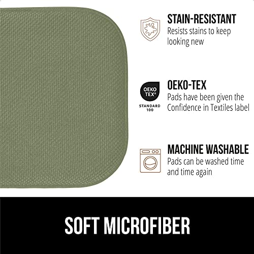 GORILLA GRIP Slip Resistant Chair Cushions, Memory Foam, Set of 2, Beige W525