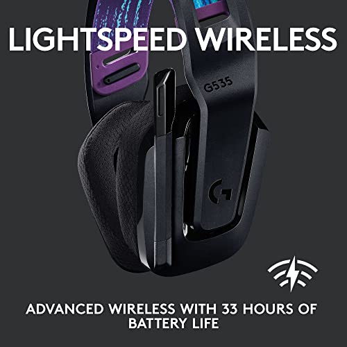 Logitech G535 Lightspeed Wireless Gaming Headset - Black D851