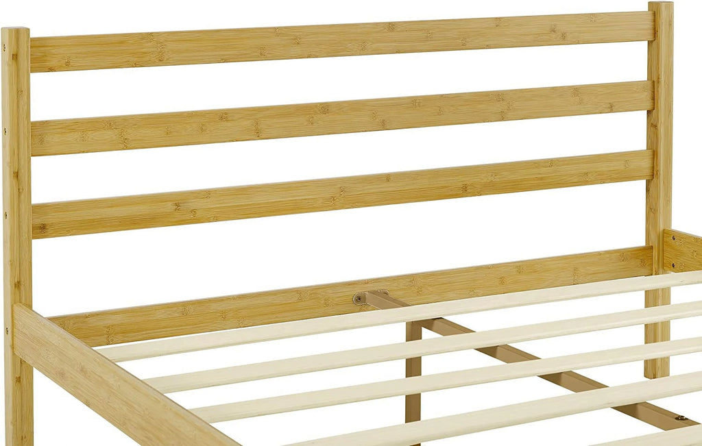 Classic Bamboo Queen Platform Bed Frame with Headboard G418582