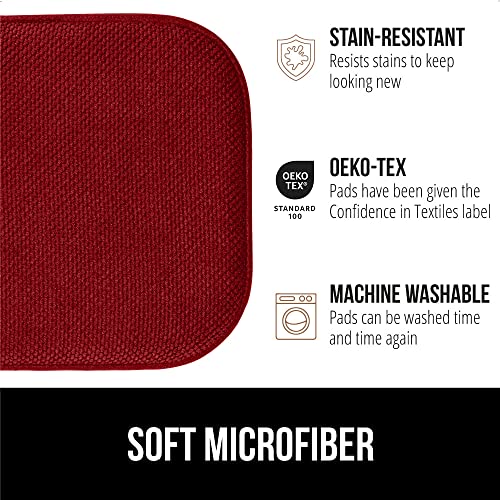GORILLA GRIP Slip Resistant Chair Cushions, Memory Foam, Set of 2, Beige W525