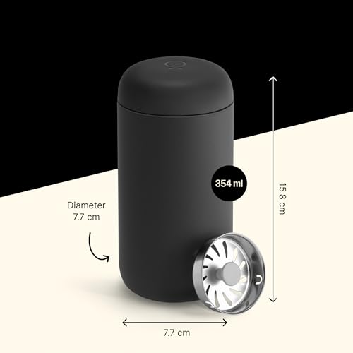 Fellow Carter Move Travel Mug 12 oz - Vacuum-Insulated Stainless Steel with Ceramic Interior R11722