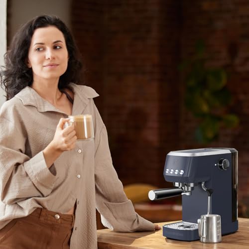 CASABREWS 3700 Essential Espresso Machine 20 Bar, Stainless Steel, Silver D8468