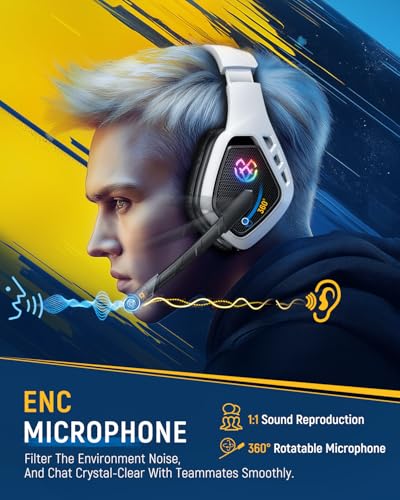 Wireless Gaming Headset for PC, PS5, PS4, Switch with Microphone G65656