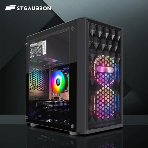 STGAubron Gaming PC Desktop, Intel Core i7, Radeon RX 580 8G, 16G RAM, 512G SSD G93438