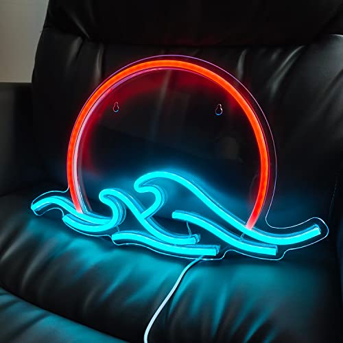 GGK Smiling with Mushrooms Neon Sign Mushroom Decor for Bedroom Wall I398847
