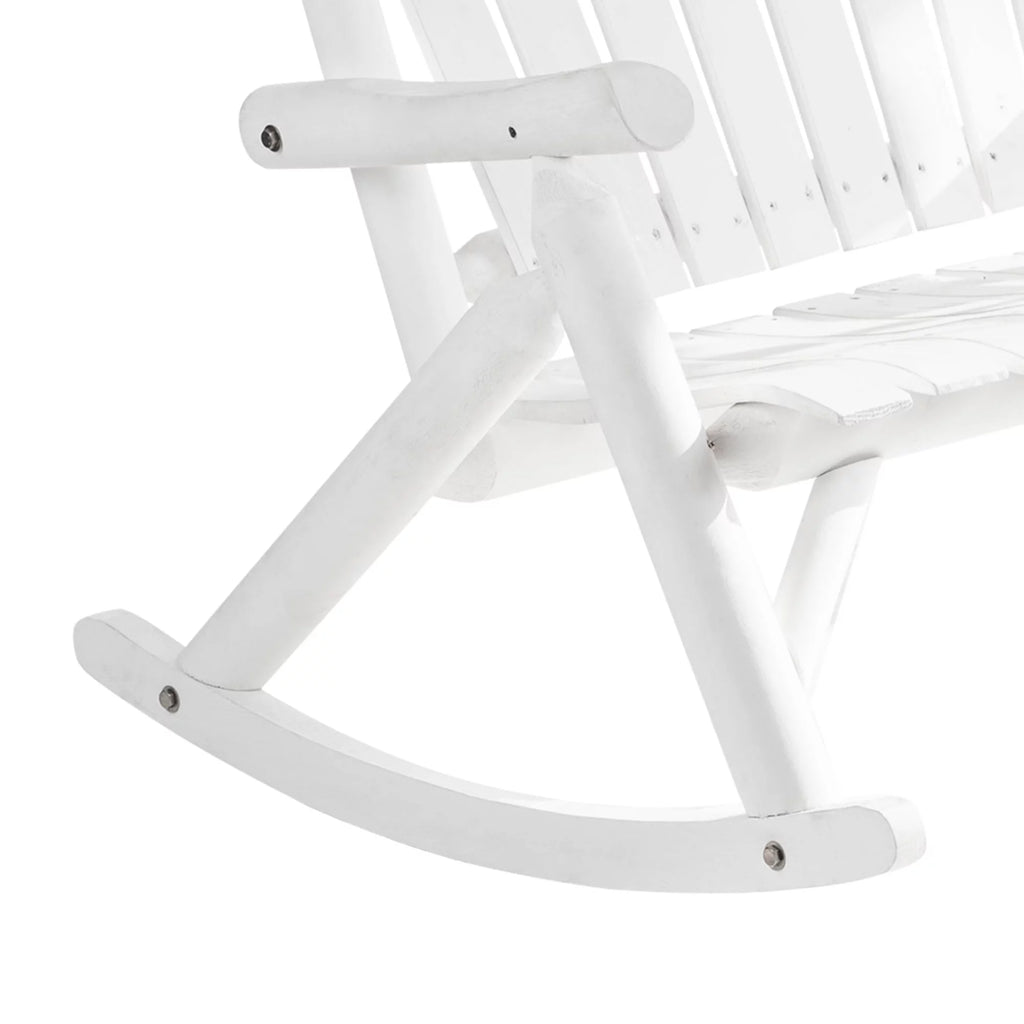 Outsunny 2-Person Wood Adirondack Rocking Chair Y121
