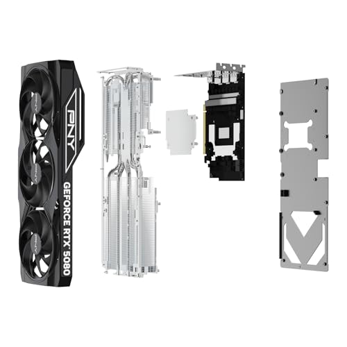 PNY NVIDIA GeForce RTX 5080 16GB ARGB Overclocked Triple Fan Graphics Card E78077