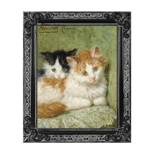 12x16 Wood Canvas Frame Gothic Ornate Black for Wall Art D3778