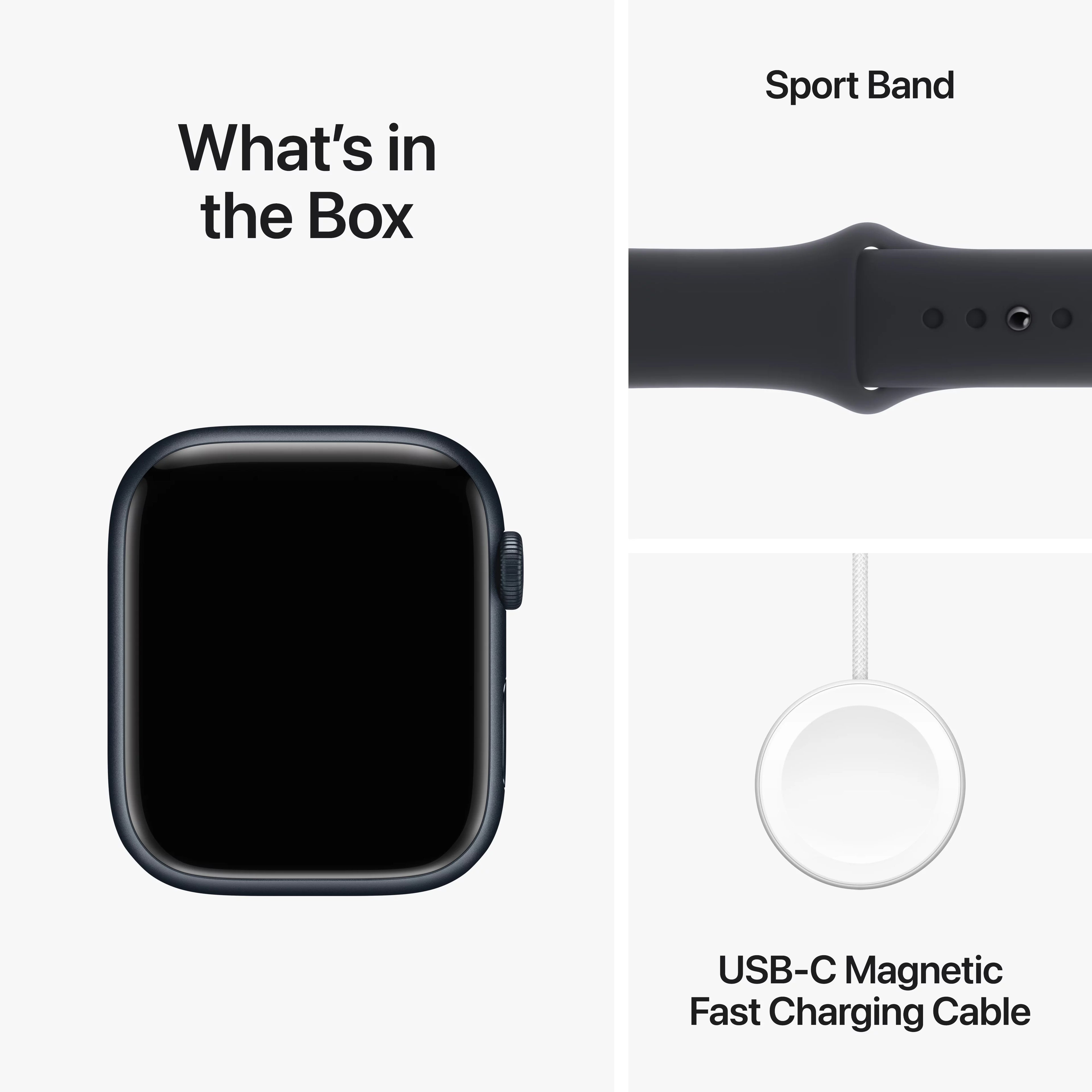 Apple Watch Series 9 GPS + Cellular 45mm Midnight Aluminum Case with Sport Band U141782