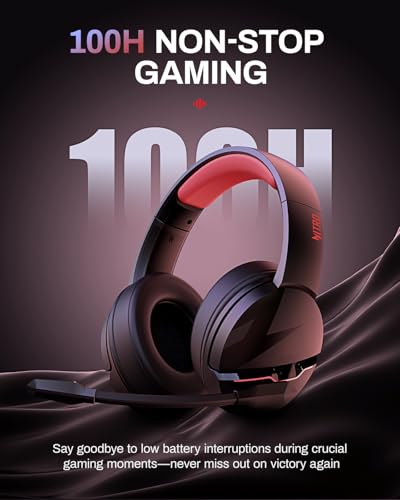 acer Wireless Gaming Headset for PS5, PC, Switch, Bluetooth 5.3, Noise Canceling Mic, Black X39806