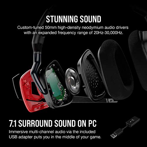 CORSAIR VOID RGB ELITE Wireless Gaming Headset, White C928
