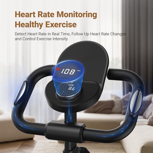 MERACH Elliptical Machine for Home, Compact Magnetic Trainer with App F637003