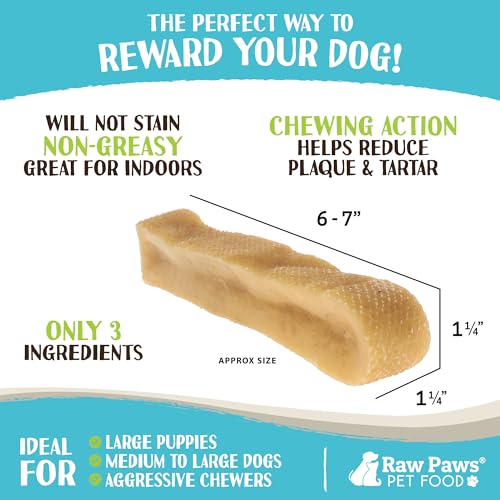 Raw Paws Himalayan Yak Chews for Dogs, Extra Large, 4-count Y2090