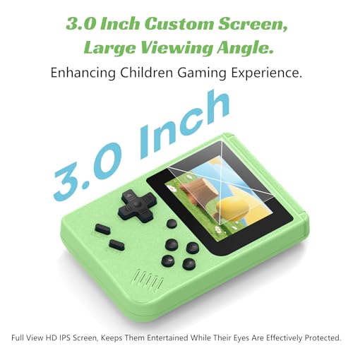 Retro Handheld Games Console with 400 Built-in Games, 3.0 Inch IPS Screen, Gray N346564
